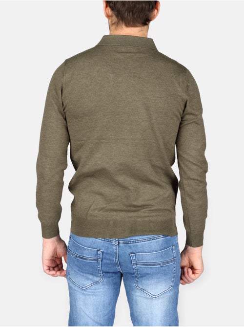 Camisola elegante com gola polo e fecho de correr - Kenzarro - Kiabi Camisola elegante com gola polo e fecho de correr - Kenzarro - Kiabi