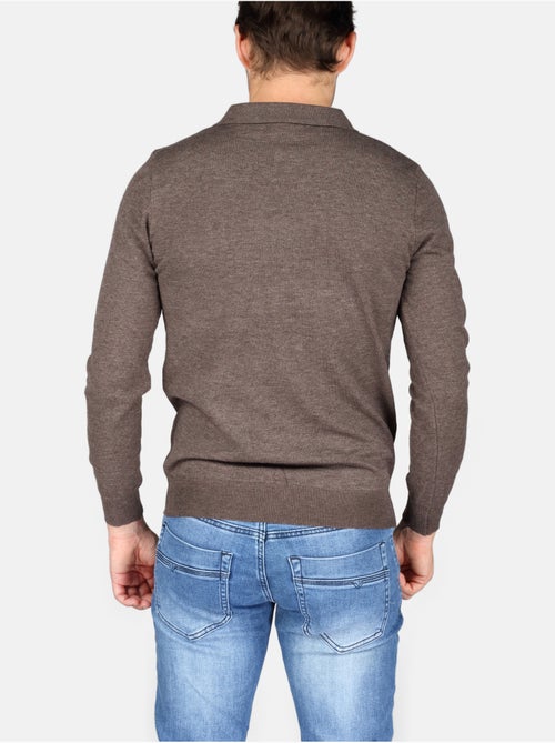 Camisola elegante com gola polo e fecho de correr - Kenzarro - Kiabi Camisola elegante com gola polo e fecho de correr - Kenzarro - Kiabi