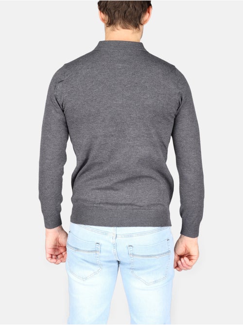 Camisola elegante com gola polo e fecho de correr - Kenzarro - Kiabi Camisola elegante com gola polo e fecho de correr - Kenzarro - Kiabi