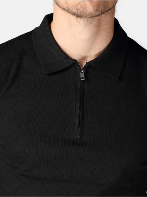 Camisola elegante com gola polo e fecho de correr - Kenzarro - Kiabi Camisola elegante com gola polo e fecho de correr - Kenzarro - Kiabi
