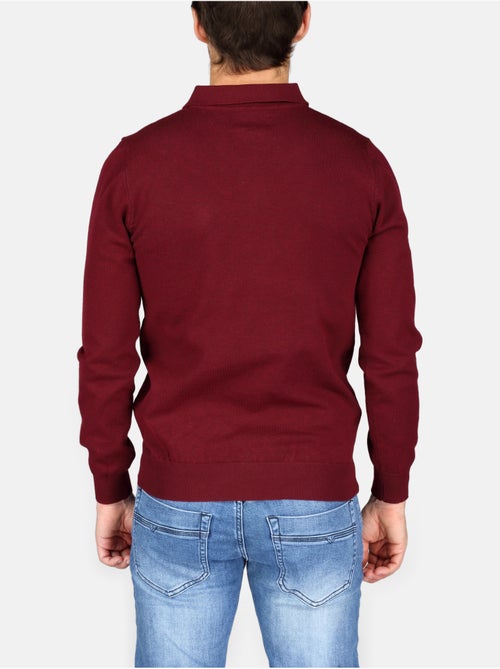 Camisola elegante com gola polo e fecho de correr - Kenzarro - Kiabi Camisola elegante com gola polo e fecho de correr - Kenzarro - Kiabi