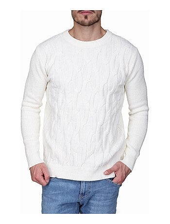 Camisola elegante com malha trançada - Kenzarro