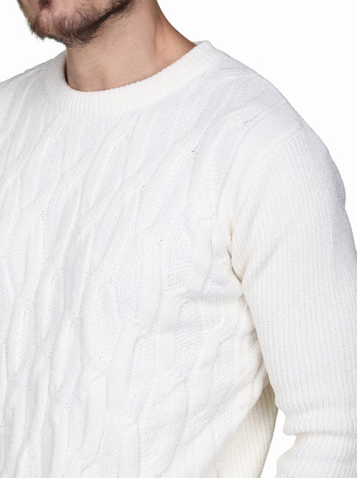 Camisola elegante com malha trançada - Kenzarro - Kiabi