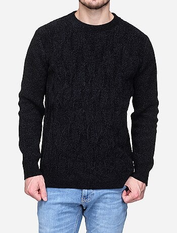 Camisola elegante com malha trançada - Kenzarro