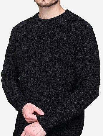 Camisola elegante com malha trançada - Kenzarro
