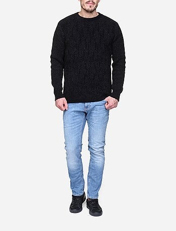 Camisola elegante com malha trançada - Kenzarro