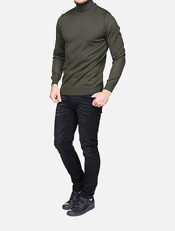 Camisola elegante de gola alta - Frilivin