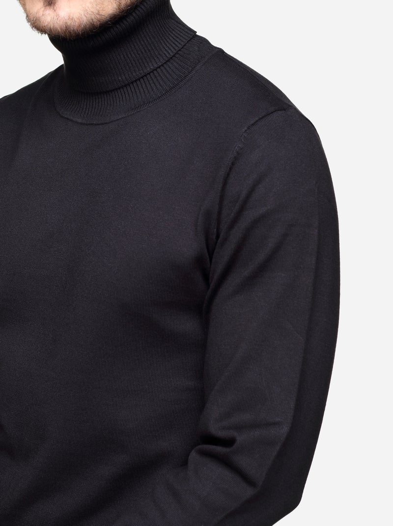 Camisola elegante de gola alta - Frilivin Preto - Kiabi