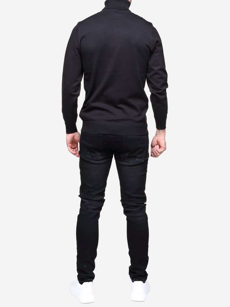 Camisola elegante de gola alta - Frilivin Preto - Kiabi