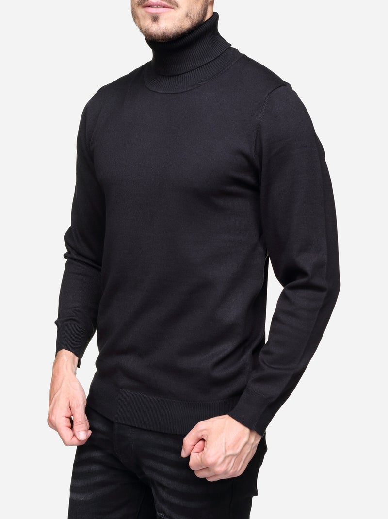 Camisola elegante de gola alta - Frilivin Preto - Kiabi