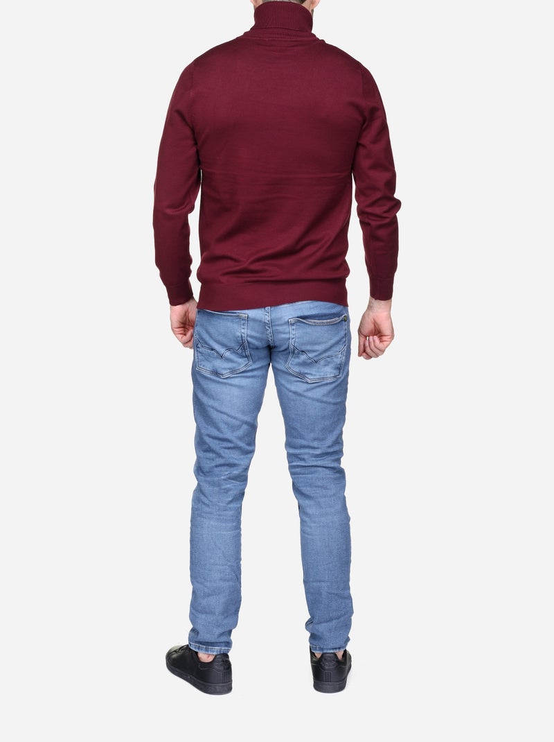 Camisola elegante de gola alta - Frilivin Vermelho - Kiabi