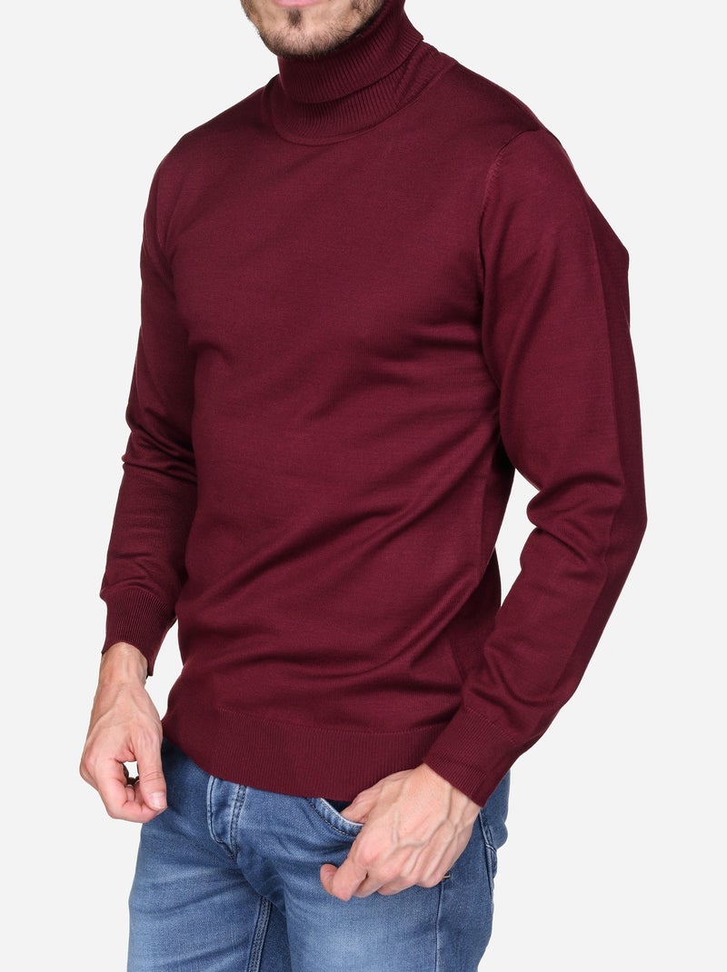 Camisola elegante de gola alta - Frilivin Vermelho - Kiabi
