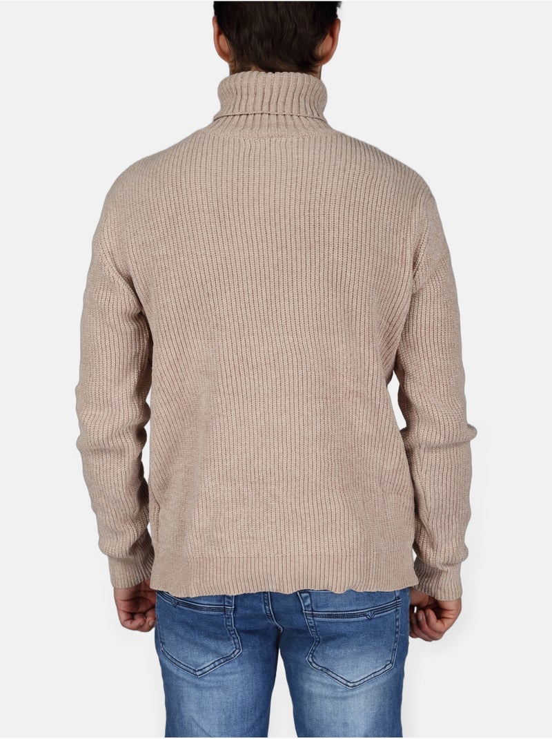 Camisola elegante de gola alta - Kenzarro Creme - Kiabi