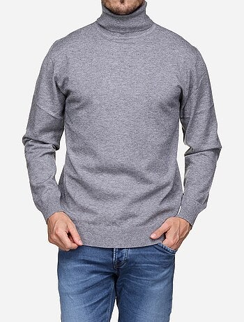 Camisola elegante de gola alta - Yves Enzo