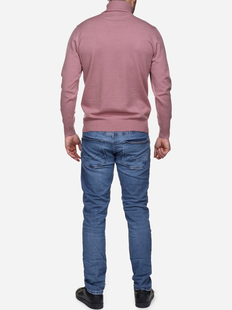 Camisola elegante de gola alta - Yves Enzo Rosa - Kiabi