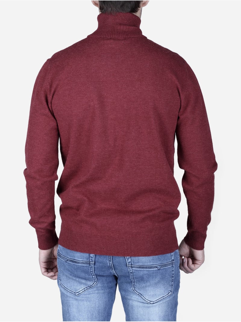 Camisola elegante de gola alta - yves enzo Vermelho - Kiabi