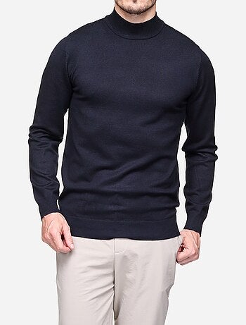 Camisola elegante de gola alta e mangas compridas - Frilivin