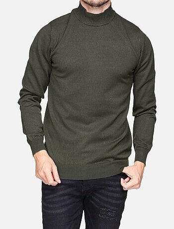 Camisola elegante de gola alta e mangas compridas - Frilivin