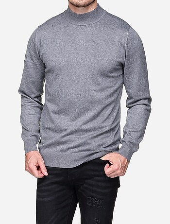 Camisola elegante de gola alta e mangas compridas - Frilivin