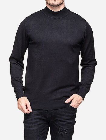 Camisola elegante de gola alta e mangas compridas - Frilivin