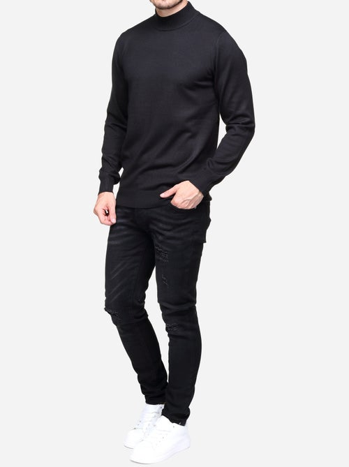 Camisola elegante de gola alta e mangas compridas - Frilivin - Kiabi Camisola elegante de gola alta e mangas compridas - Frilivin - Kiabi