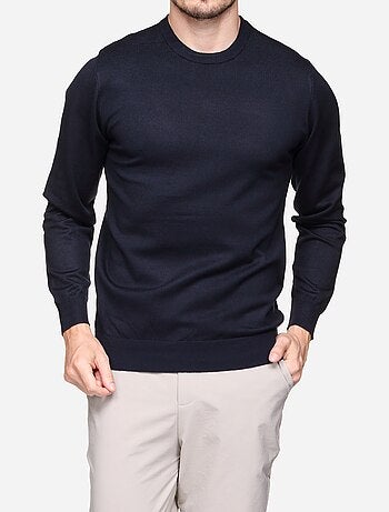 Camisola elegante de gola redonda - Frilivin