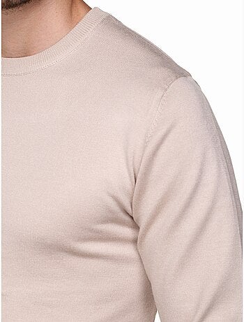 Camisola elegante de gola redonda - Frilivin