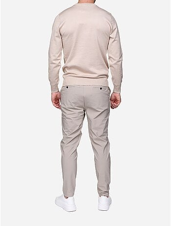 Camisola elegante de gola redonda - Frilivin