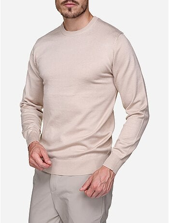 Camisola elegante de gola redonda - Frilivin