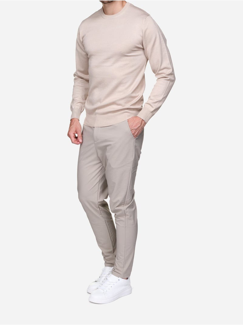 Camisola elegante de gola redonda - Frilivin Damasco - Kiabi