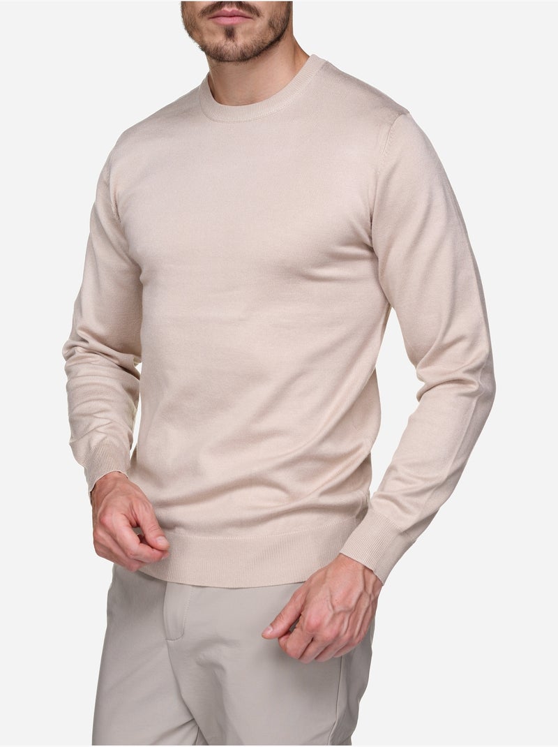 Camisola elegante de gola redonda - Frilivin Damasco - Kiabi