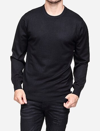 Camisola elegante de gola redonda - Frilivin