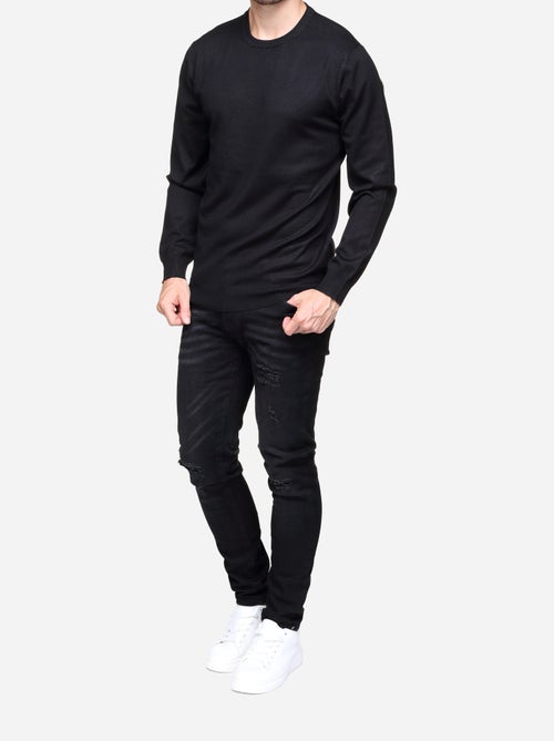 Camisola elegante de gola redonda - Frilivin - Kiabi Camisola elegante de gola redonda - Frilivin - Kiabi