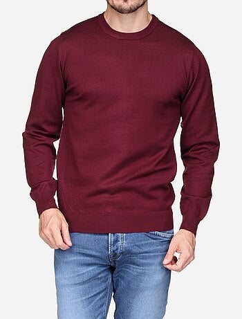 Camisola elegante de gola redonda - Frilivin