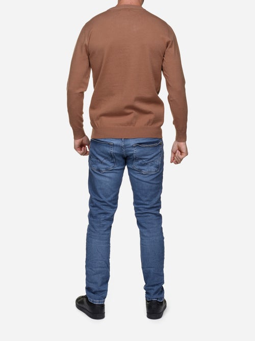 Camisola elegante de gola redonda - Yves Enzo - Kiabi Camisola elegante de gola redonda - Yves Enzo - Kiabi
