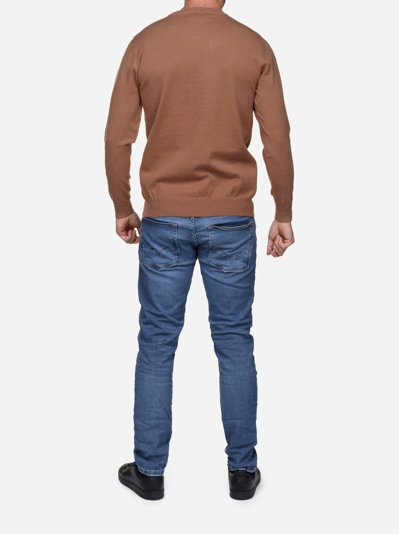 Camisola elegante de gola redonda - Yves Enzo Camelo - Kiabi