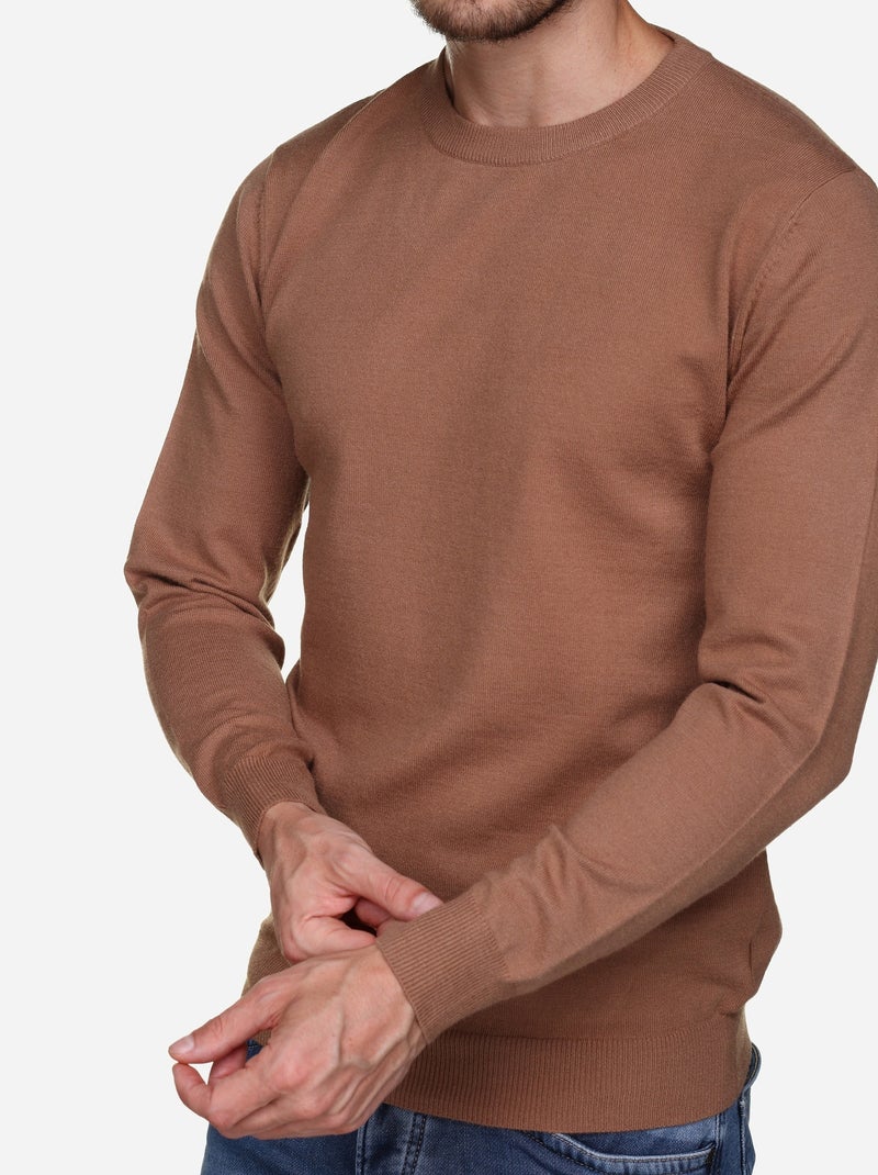 Camisola elegante de gola redonda - Yves Enzo Camelo - Kiabi