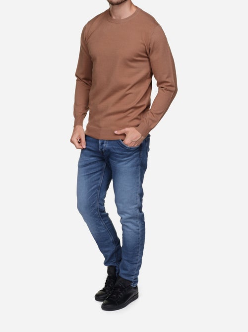 Camisola elegante de gola redonda - Yves Enzo - Kiabi Camisola elegante de gola redonda - Yves Enzo - Kiabi