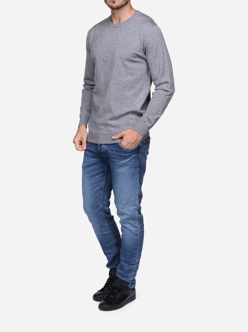 Camisola elegante de gola redonda - Yves Enzo - Kiabi Camisola elegante de gola redonda - Yves Enzo - Kiabi