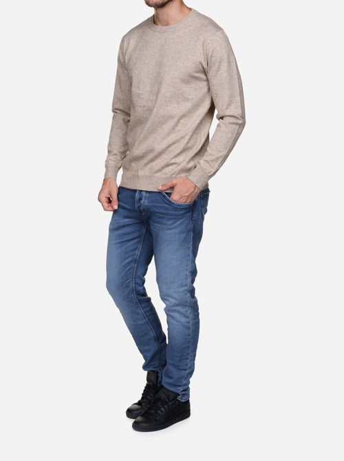 Camisola elegante de gola redonda - Yves Enzo - Kiabi Camisola elegante de gola redonda - Yves Enzo - Kiabi
