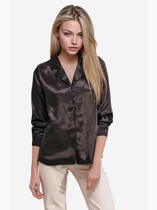 Camisola em cetim com gola envolvente bdart - Kiabi Camisola em cetim com gola envolvente bdart - Kiabi