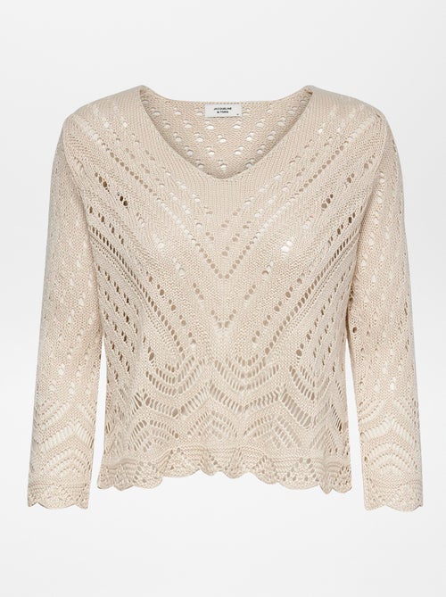 Camisola em croché 'JDY' - Kiabi