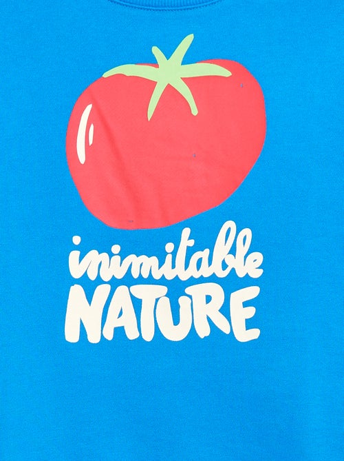 Camisola em French Terry com padrão - Kiabi