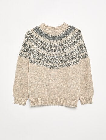 Camisola em jacquard
