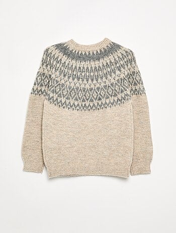 Camisola em jacquard