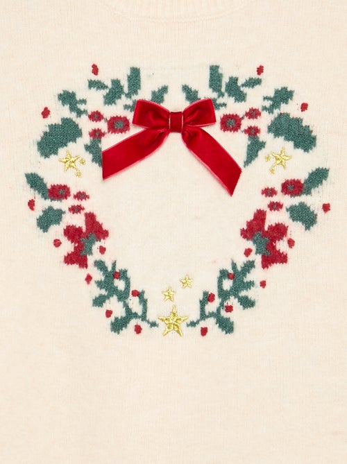 Camisola em jacquard 'Natal' - Kiabi