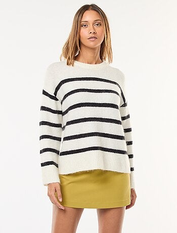 Camisola em lã e mohair