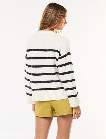 Camisola em lã e mohair