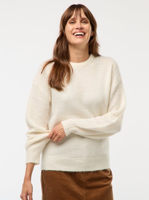 Camisola em lã e mohair misturado - Kiabi