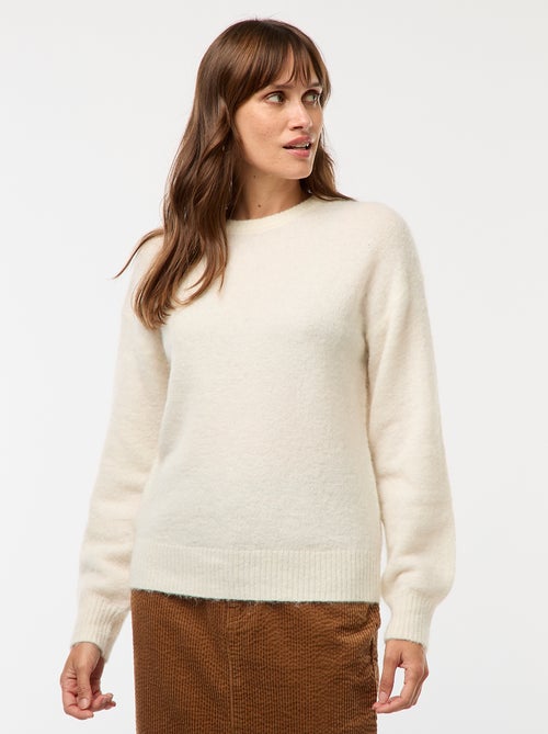 Camisola em lã e mohair misturado - Kiabi